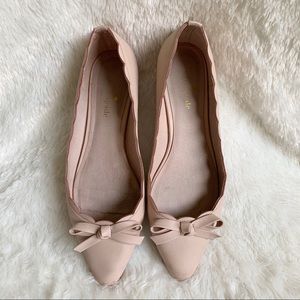 Kate Spade Scalloped Bow Flats